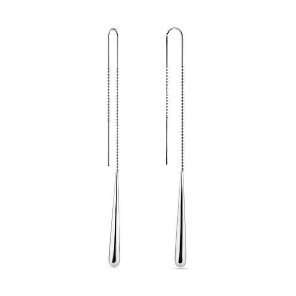 Серьги-протяжки из белого золота (арт. 105033б) – изображение 1