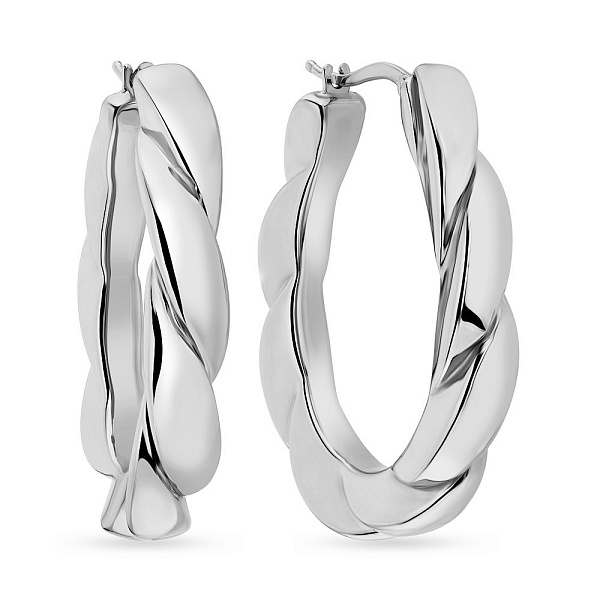 Серьги Francelli из белого золота (арт. е108239/35б) – изображение 1
