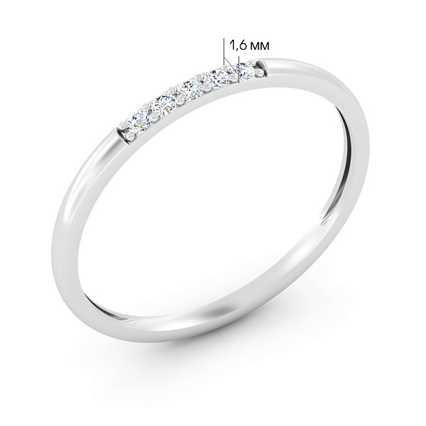 Золотое кольцо с бриллиантами (арт. К011710010б) – изображение 2