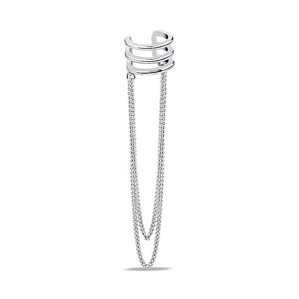 Серебряная сережка-каффа (арт. 7502/9687я) – изображение 1