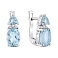 Серебряные серьги с топазами (арт. 7502/2059004Пг) – изображение 1