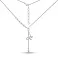 Серебряное колье Бабочка без камней (арт. 7507/2227) – изображение 2