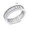 Серебряное кольцо с дорожкой из фианитов (арт. 7501/8026/2) – изображение 2
