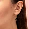 Сережки из золота с сапфиром и бриллиантами (арт. С011108с) – изображение 2