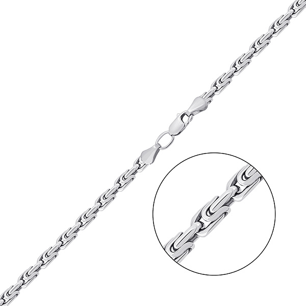 Серебряная цепочка без камней (арт. 03022443ч) – изображение 1