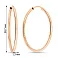 Серьги-кольца из красного золота без камней (арт. 122600/30) – изображение 4