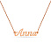 Колье из красного золота с именем "Anna" (арт. 360116) – изображение 1