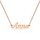 Колье из красного золота с именем "Anna" (арт. 360116) – изображение 1