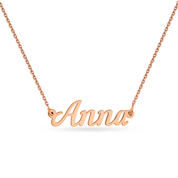 Колье из красного золота с именем "Anna" (арт. 360116) – изображение 1