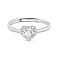 Серебряное кольцо Сердце с фианитами (арт. 7501/8070) – изображение 4