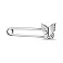 Серебряная булавка Бабочка (арт. 7511/БР2/005) – изображение 1