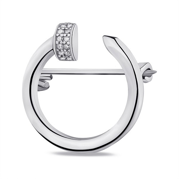 Серебряная брошь "Гвоздь" (арт. 7505/176) – изображение 1