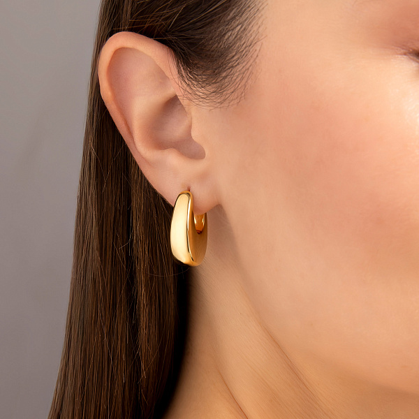 Серьги кольца из золота Francelli (арт. е108237/20ж) – изображение 3
