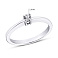 Серебряное кольцо с фианитом (арт. 7501/11020р) – изображение 2