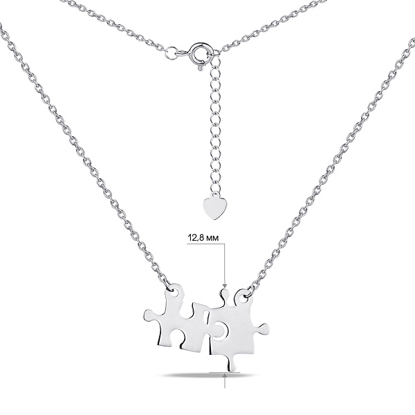Колье из серебра "Пазл" (арт. 7507/908-00902) – изображение 3