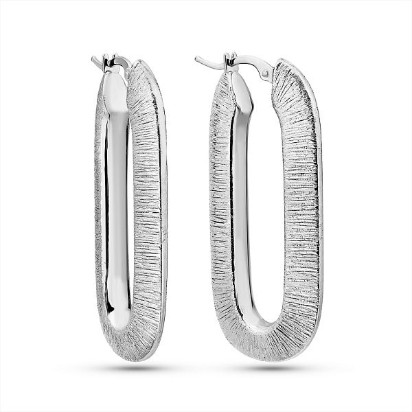 Серьги из белого золота Francelli (арт. е1091842/40б) – изображение 1