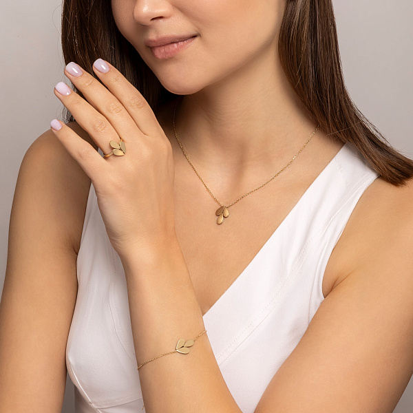Золотое колье Francelli (арт. 352906ж) – изображение 6