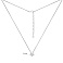 Серебряное колье с одним фианитом (арт. 7507/1064/3) – изображение 2