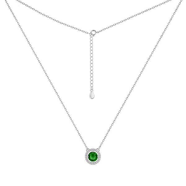 Серебряное колье с альпинитом (арт. 7507/2578аз) – изображение 2