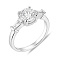 Серебряное помолвочное кольцо с фианитами (арт. 7501/8860) – изображение 1