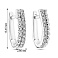 Серьги из белого золота с бриллиантами (арт. С341106015б) – изображение 3