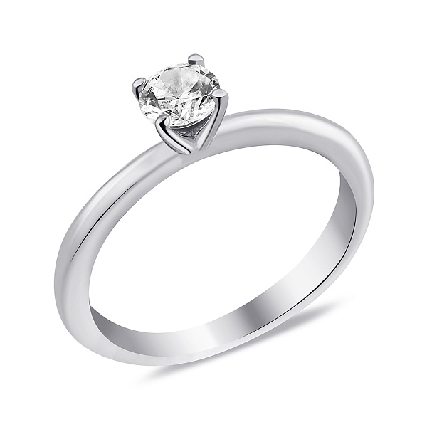 Серебряное кольцо с фианитом (арт. 7501/3449/1) – изображение 1