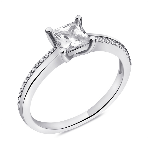 Кольцо из серебра с фианитами (арт. 7501/6530) – изображение 1