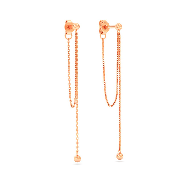 Серьги Fly из красного золота (арт. 1101007) – изображение 1