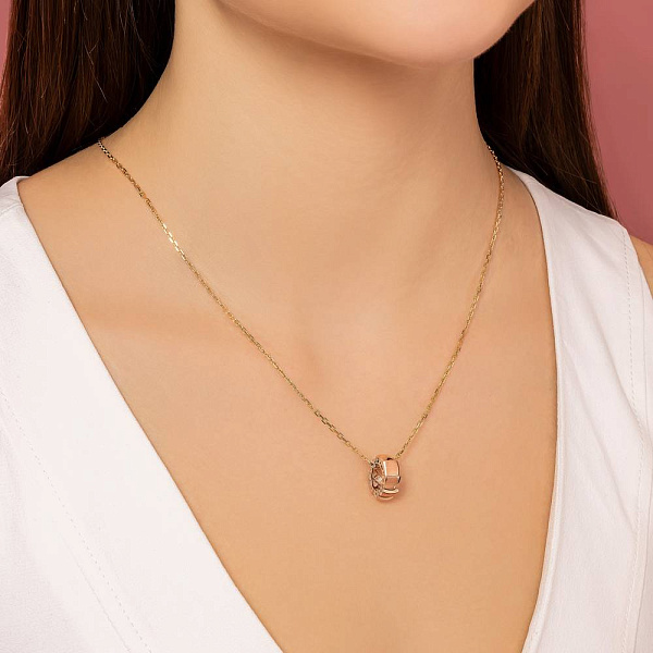 Золотой подвес без камней (арт. 424958м) – изображение 3