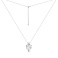 Серебряное колье Сердце с фианитами (арт. 7507/2499) – изображение 2