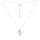 Серебряное колье Сердце с фианитами (арт. 7507/2499) – изображение 2