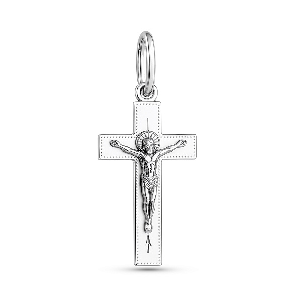 Серебряный крестик без камней (арт. 7504/2-8056.0.2) – изображение 1