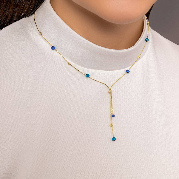 Колье Francelli из желтого золота (арт. 352586жсбрз) – изображение 3