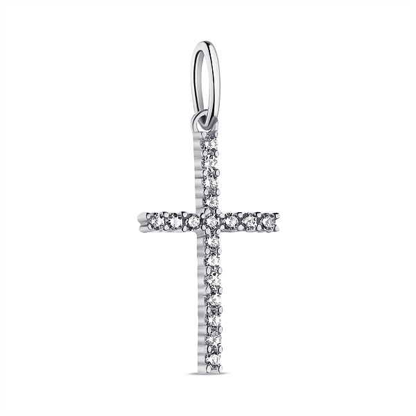 Серебряный крестик с фианитами (арт. 7503/П2Ф/178) – изображение 1