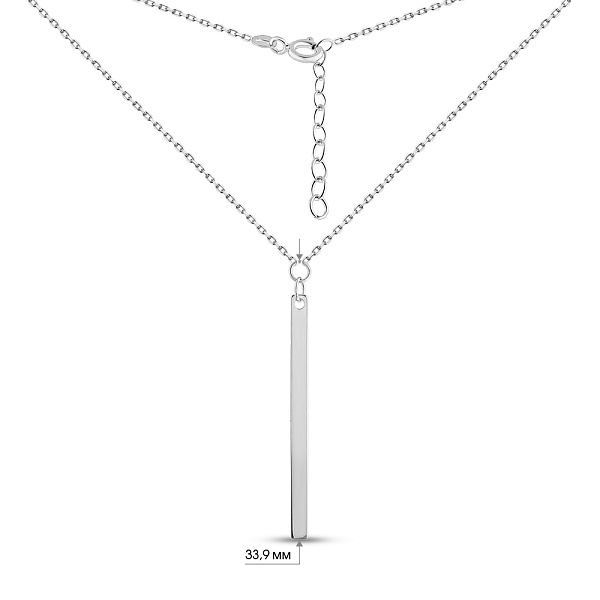 Колье из белого золота (арт. 352490б) – изображение 3
