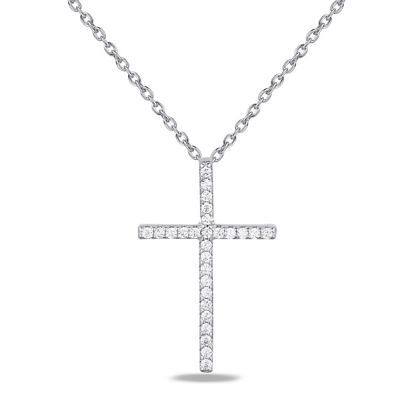 Серебряное колье с крестиком (арт. 7507/1701) – изображение 1