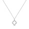 Серебряное колье с подвеской клевер с фианитами (арт. 7507/2391/9) – изображение 1