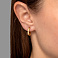 Сережки-кольца из желтого золота (арт. 107608/15ж) – изображение 2