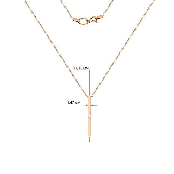 Колье из красного золота (арт. 351288) – изображение 4