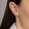 Сережки из золота Бесконечность с фианитами (арт. 110754) – изображение 2