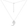 Серебряное колье Сердце с фианитами (арт. 7507/2499) – изображение 3