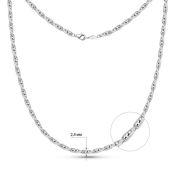 Золотое колье без камней Francelli (арт. 352691б) – изображение 3