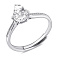 Серебряное кольцо с фианитами (арт. 7501/8061) – изображение 2