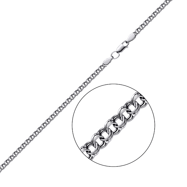 Серебряная цепочка плетения Бисмарк (арт. 7908/1055/3-ч) – изображение 1