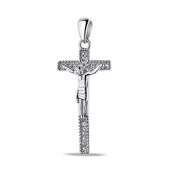 Серебряный крестик с распятием (арт. 7504/4073) – изображение 1
