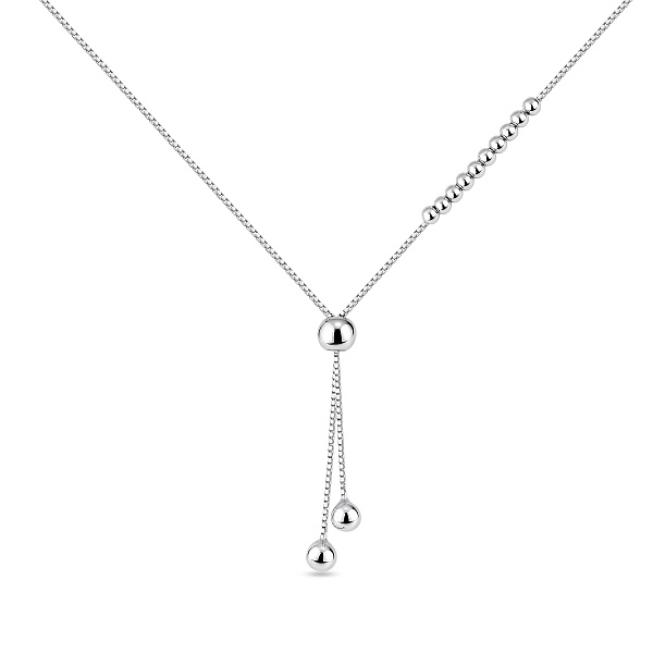 Серебряное колье с подвеской  шарики (арт. 7507/2452) – изображение 1