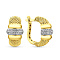 Серьги из желтого золота с фианитами (арт. 1092016ж)
