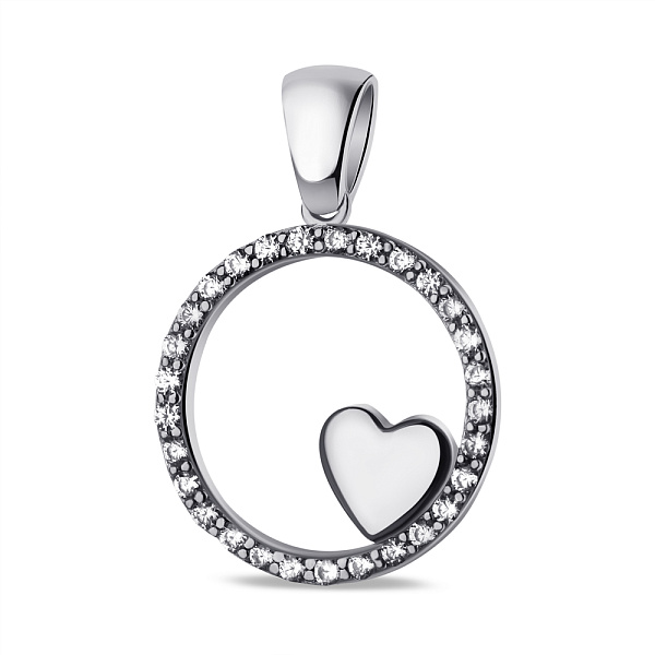 Серебряный кулон с фианитами (арт. 7503/4203) – изображение 1