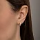 Серьги из красного золота с белыми фианитами для детей  (арт. 106699) – изображение 2