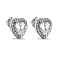 Серебряные серьги-пусеты с фианитами (арт. 7518/635сп) – изображение 1